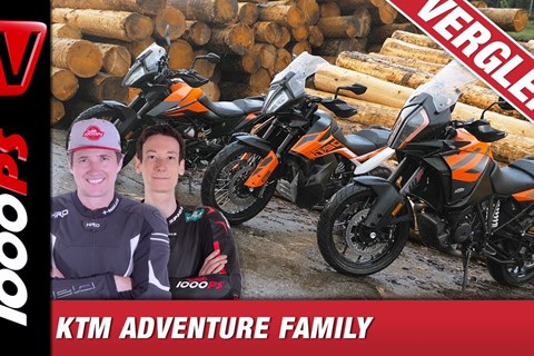 Reiseenduro Vergleich - KTM Adventure 390, 790, 1290 im Überblick