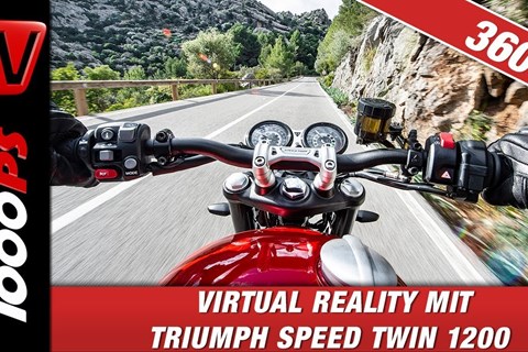 360 Grad - DU wählst die Perspektive am Handy - Virtual Reality mit Triumph Speed Twin 1200