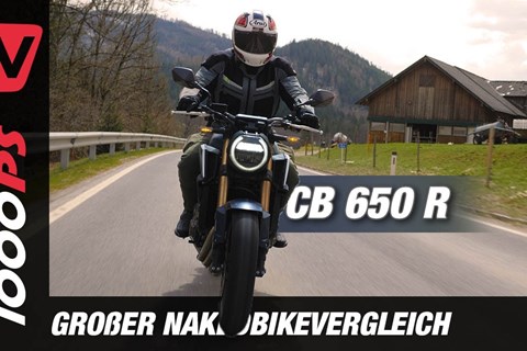 Honda CB650R 2021 im Vergleich der Mittelklasse Nakeds: frisches Update - genug um mitzuhalten?