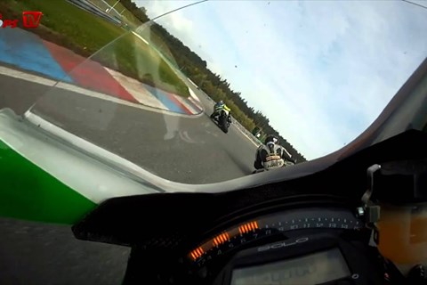 GH-Moto IOM 1000 Brünn - Gangl Highsider auf Sendlhofer