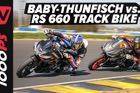 Aprilia Tuono 660 Factory im Track Test gegen RS 660 TuneUp | Metzeler TD Slick Einheitsbereifung