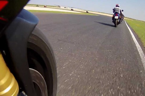 Aprilia Tuono V4R Testride at Pannoniaring