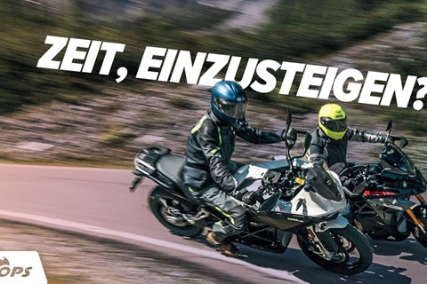 Elektro-Motorräder Vergleichstest Zero DSR/X vs. Energica Experia in den Alpen