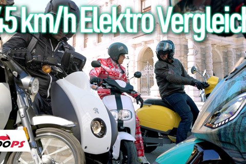 Elektro-Moped Vergleich 2022: Piaggio - Kumpan - Peugeot - Yamaha - Motron