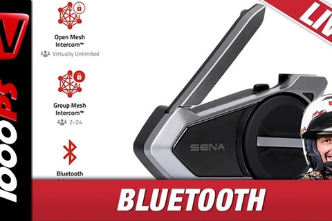 Bluetooth Kommunikation am Motorrad - Sena live bei 1000PS