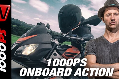 1000PS Onboard only action - Aprilia Tuono 125 - 125ccm