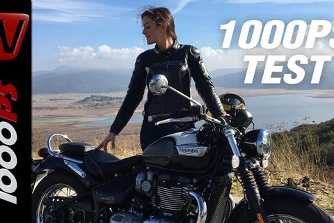 1000PS Test -🇨🇭 - Triumph Bonneville Speedmaster mit Juliane