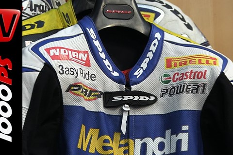 SPIDI Replica Melandri Leder und Carbo 3 Motorradhandschuh-2014