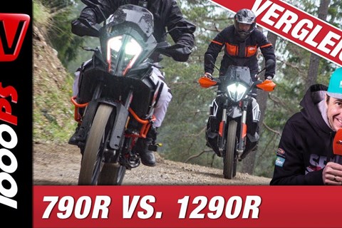 Reiseenduro Vergleichstest - KTM 790 Adventure R gegen KTM 1290 Super Adventure R