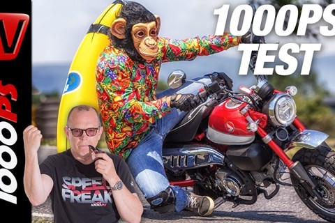 Honda Monkey Test 2018 - Zonkichitta on fire - Hanging-Aff