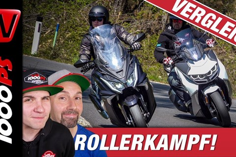 Kymco AK550i vs. BMW C 400 GT Vergleich - Wie viel Roller bekommt man für 10.000 Euro?