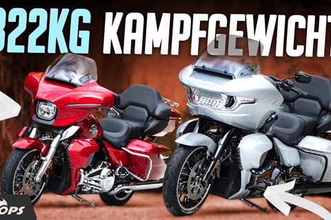 Harley-Davidson Touring-Modelle 2026 im Test: Road Glide Limited vs. Street Glide Limited