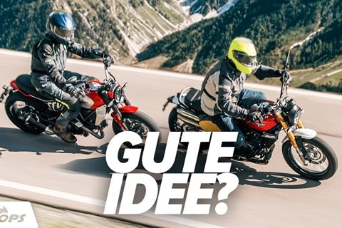 Auf Alpentour mit Scramblern?! - Ducati Scrambler Icon & Fantic Caballero 700 im Alpen-Test