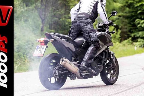 Honda NC750X Stunts | StuntFriday Action | Stoppie Drift