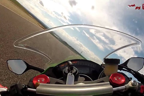 Kawasaki Ninja ZX-10R onboard video at Racetrack Alcarraz