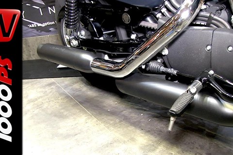 Harley Davidson Screamin Eagle Auspuff @ Custombikeshow 2014