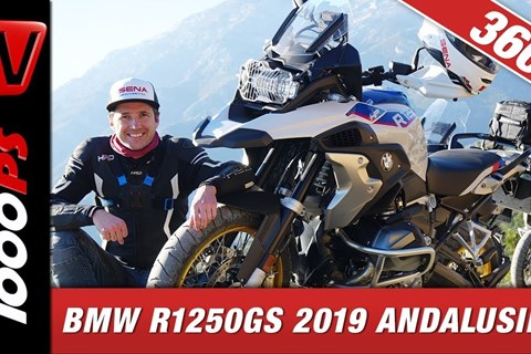 360 Grad - Blickrichtung am Handy ändern - Virtual Reality - BMW R 1250 GS 2019 Andalusien