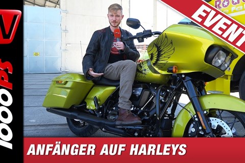Fahranfänger auf mächtigen Harleys! - Harley Davidson Wiedereinsteigertraining