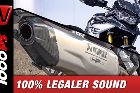 2018 BMW F850 GS Akrapovic Soundcheck