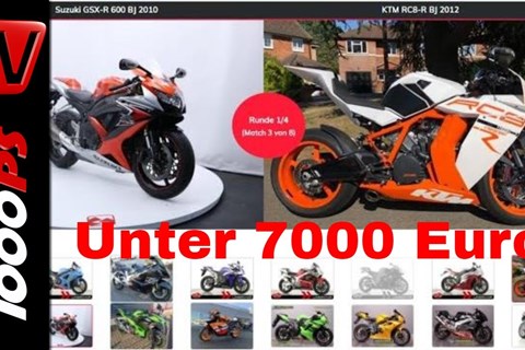 16 gebrauchte Supersportler unter 7000 Euro im Vergleich - Clickduell
