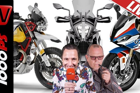 KTM 790 Adventure, BMW S 1000 RR und Moto Guzzi V85 TT - 1000PS Live Motorrad Talkshow