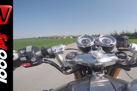 Triumph Thruxton R 2016 | 0-150 km/h mit Traktionskontrolle | Onboard