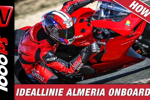 Ideallinie Circuito de Almeria mit Ducati Panigale V4R