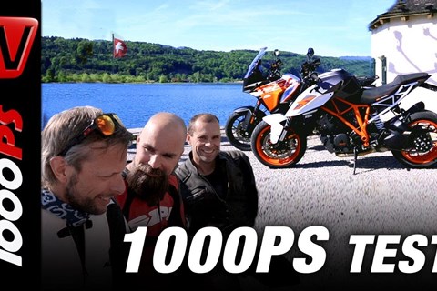 1000PS Test - KTM 1290 Superduke versus KTM 1290 Superadventure S Vergleich Schweiz mit Horst Saiger