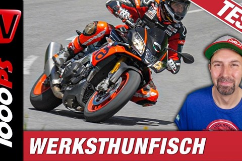 Aprilia Tuono V4 1100 Factory SAS Test in den Alpen - Mächtiger Sound, irrer Topspeed - mit Onboard