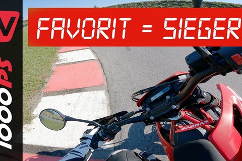 Favoritenrolle für Supermoto - Gas Gas SM 700 Bestzeit auf dar 1000PS Teststrecke