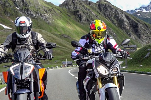 KTM Super Duke R vs BMW S 1000 R - Power-Duell am Planet der Alpen - Alpenmasters 2020 Teil 2/4