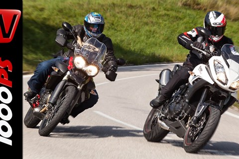Triumph Tiger Sport vs Tiger 800 XC Testvideo | Action, Details, Sound