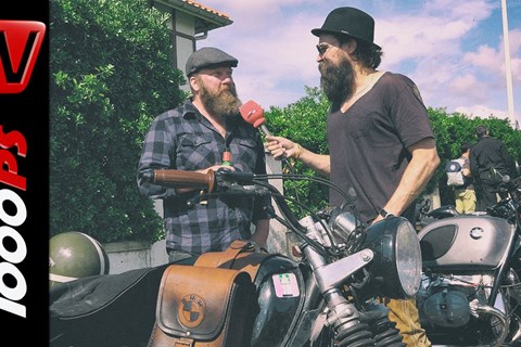 Mit 1975er Boxer 3600 km: Klaus am Wheels & Waves 2016