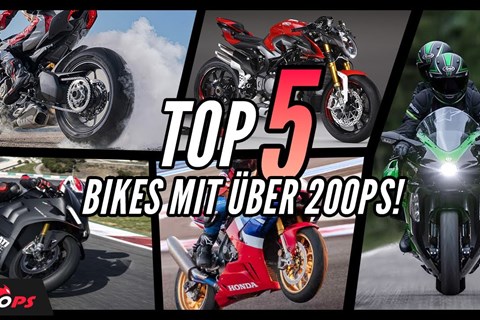 Top 5 - Faszinierende Motorräder über 200PS!