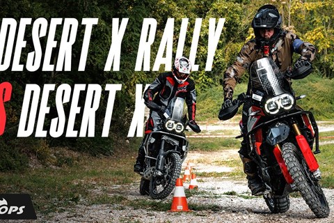Ducati DesertX vs. DesertX Rally im knallharten Offroad-Vergleich 2024