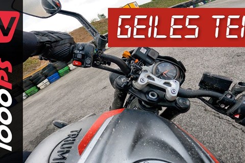 Rotzfrech - Triumph Street Triple R - Bestzeit auf der 1000PS Teststrecke