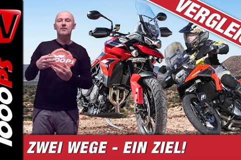 Triumph Tiger 900 GT Pro vs. Suzuki V-Strom 1050 XT 2020 - der erste Vergleich!