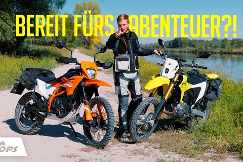 Dual Sport Motorräder im Reise- & Offroadtest: Suzuki DR-Z4S vs KTM 390 Enduro R 2025 Vergleich