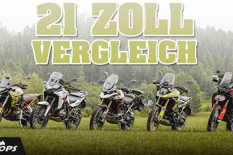 21" Sportgeräte - 5 Mittelklasse Adventurebikes im Offroad Test und Vergleich 2024