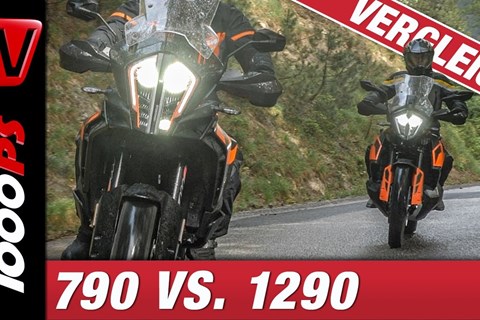 Reiseenduro Vergleichstest - KTM 790 Adventure vs. KTM 1290 Super Adventure S