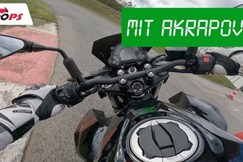 Wow! Super Fahrspaß, cooles Bike -  Kawasaki Z400 Bestzeit auf der 1000PS Teststrecke