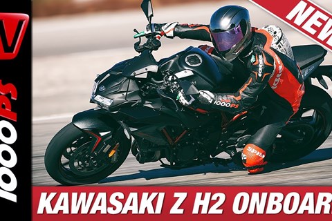 Kawasaki Z H2 ONBOARD - Kompressor Sound Inferno auf der Rennstrecke!