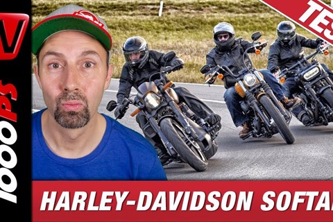 Harley Softail über Schweizer Pässe geprügelt - Test von Fat Bob 114,  FXDR 114, Street Bob