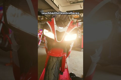 Elektronik am Motorrad überprüfen ! #shorts #doityourself