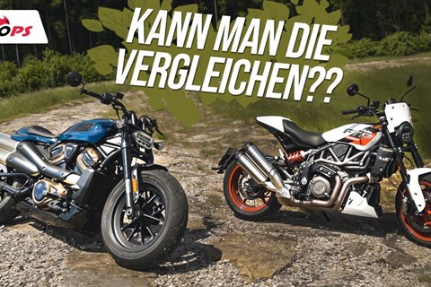 US-Bikes im Duell: Harley Davidson Sportster S gegen Indian FTR Sport