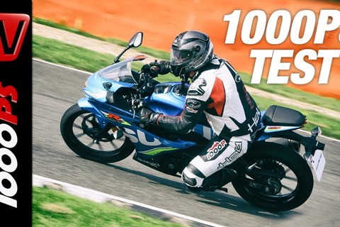 Suzuki GSX-R 125 Test am Stowe Circuit in Silverstone