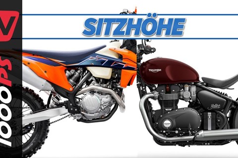 Sitzhöhe - wie hoch ist ein Motorrad? Technische Daten im Detail erklärt