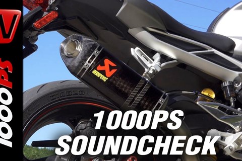 Triumph Street Triple RS Akrapovic Soundcheck