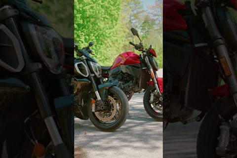 agiles Naked Bike oder V4- Powercruiser?! #ducati #diavelv4 #monster