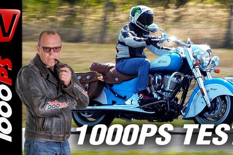 Kühlschrank-Racing - Indian Chief Vintage am Track